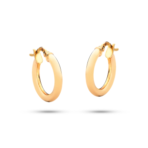 Brinco Argola Pequena em Ouro Amarelo 18K