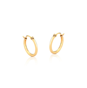 Brinco de ouro amarelo - Argolinha - 18k