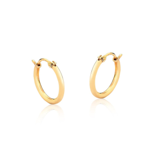 Brinco de ouro 18k argola pequena