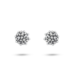 Brinco em Ouro Branco 18K com Diamantes  