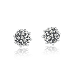 Brinco em Ouro Branco 18K com Diamantes  