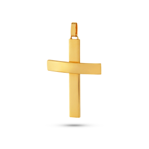 Pingente Cruz em Ouro Amarelo 18K