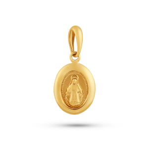 Pingente Nossa Senhora das Graças em Ouro Amarelo 18K
