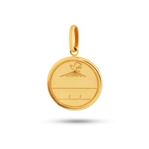Pingente Eucaristia em Ouro Amarelo 18K 