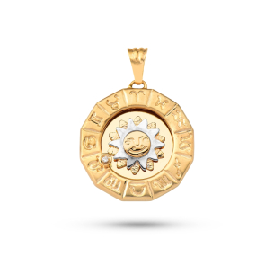 Pingente Signos em Ouro Amarelo e Ouro Branco 18k