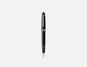 Caneta Rollerball Montblanc Meisterstück Legrand Revestida em Ouro Rosa Preto
