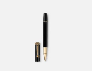 Caneta Rollerball Preta Montblanc Heritage Egyptomania - Edição Especial