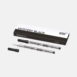 Refil de Caneta Montblanc 2 Rollerball, Mystery Black - Fine