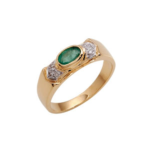 Anel de Formatura em Ouro Amarelo e Ouro Branco 18K 