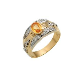 Anel de Formatura em Ouro Amarelo E Ouro Branco 18K 
