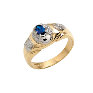 Anel de Formatura em Ouro Amarelo E Ouro Branco 18K 