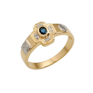 Anel de Formatura em Ouro Amarelo E Ouro Branco 18K 