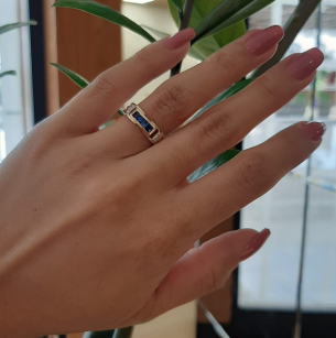 Anel de Formatura em Ouro Amarelo E Ouro Branco 18K 
