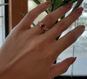 Anel de Formatura em Ouro Amarelo E Ouro Branco 18K 