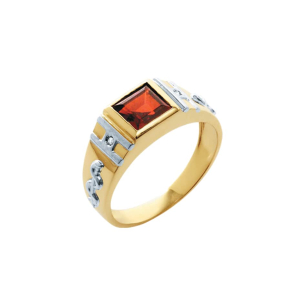 Anel de Formatura em Ouro Amarelo E Ouro Branco 18K 