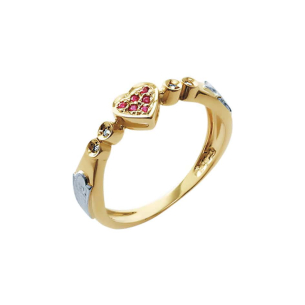 Anel de Formatura em Ouro Amarelo E Ouro Branco 18K 