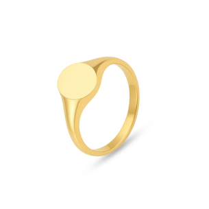 Anel de Sinete em Ouro Amarelo 18K