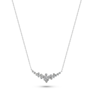 Gargantilha Espirito Santo em Ouro Branco 18k com Diamantes