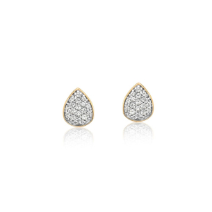 Brinco em Ouro Amarelo 18K com Diamantes   