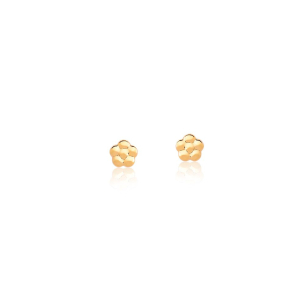 Brinco infantil em Ouro Amarelo 18K florzinha