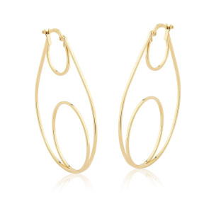 Brinco Argola em Ouro Amarelo 18K  