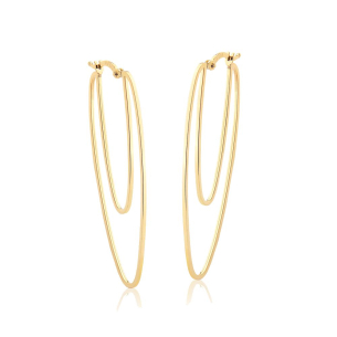 Brinco Argola em Ouro Amarelo 18K  