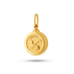Pingente Agnus Dei em Ouro Amarelo 18K