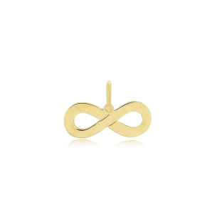Pingente de ouro 18k símbolo infinito
