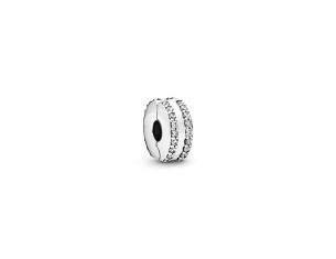 Pingente Pandora Linhas Brilhantes Prata 925