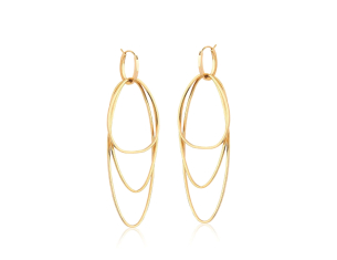 Brinco Argola em Ouro Amarelo 18K  