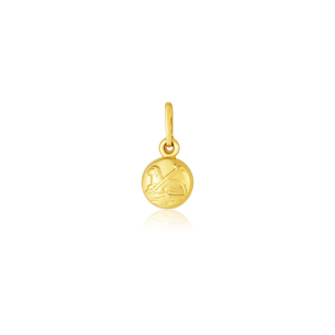 Pingente Ouro Amarelo 18K Agnus Dei médio