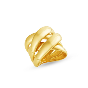 Anel em Ouro Amarelo 18K com Diamantes