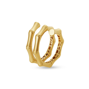 Anel Bambu em Ouro Amarelo 18K