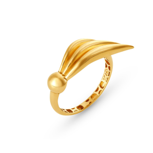 Anel Dedinho Paisley em Ouro Amarelo 18k 