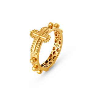Anel Terço em Ouro Amarelo 18K