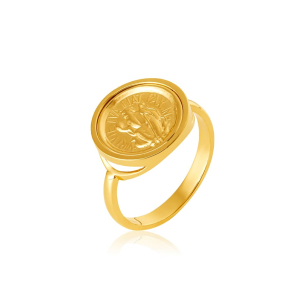 Anel São Bento em Ouro Amarelo 18k