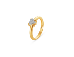 Anel em Ouro Amarelo 18K com Diamantes 