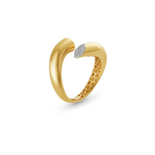 Anel em Ouro Amarelo 18K com Diamantes