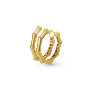 Anel Bambu em Ouro Amarelo 18K