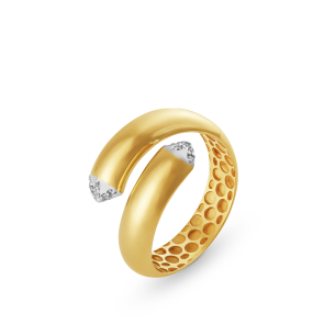 Anel em Ouro Amarelo 18K com Brilhantes