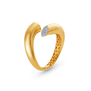 Anel com Diamantes em Ouro Amarelo 18K