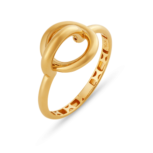 Anel Entrelaçado em Ouro Amarelo 18K