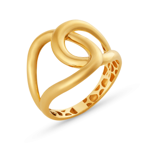 Anel Laço Orgânico em Ouro Amarelo 18K