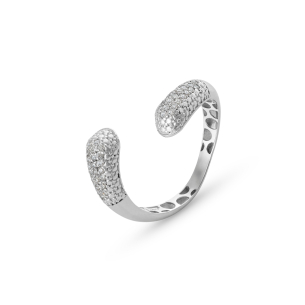 Anel em Ouro Branco 18k e Diamantes Combinações Mônaco 