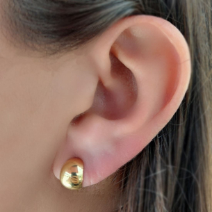 Brinco Argola Ouro Amarelo 18k
