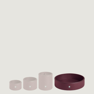 Bandeja de Mesa Montblanc in Cassis Leather (Large)