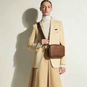 Bolsa Montblanc Grain Companion Crossbody - Fauve