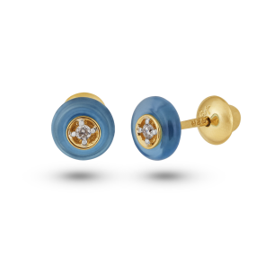 Brinco em Ouro Amarelo 18K com Brilhantes 