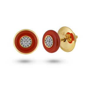 Brinco em Ouro Amarelo 18K com Brilhantes 