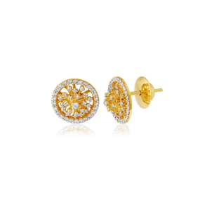 Brinco em Ouro Amarelo 18K com Diamantes  